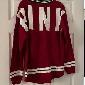 Red PINK Long Sleeve Shirt